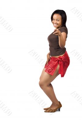 African girl dancing African girl dancing