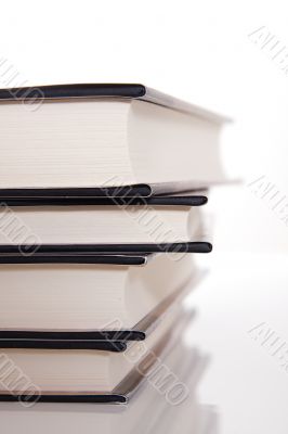 Stack of hardcover books