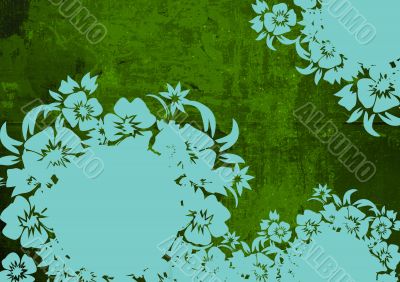 floral style backgrounds frame