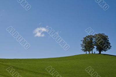 Nature minimalism: Summer landscape