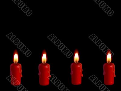 Four advent candles
