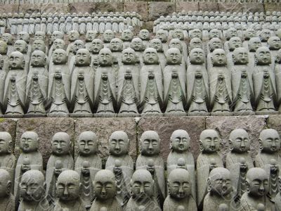 japanese jizo sculptures