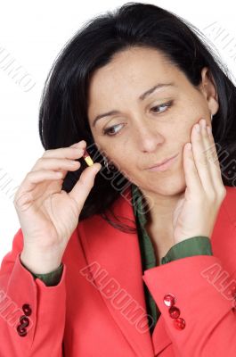 woman with toothache