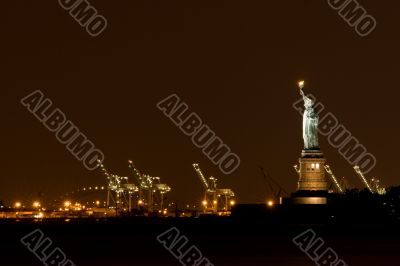 Statue of Liberty at Night, NY