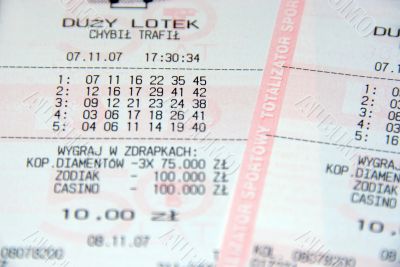 lottery ticket