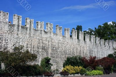 Medieval defence wall