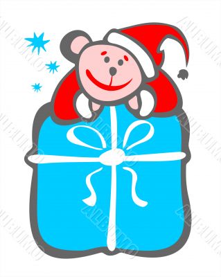 mouse and gift box