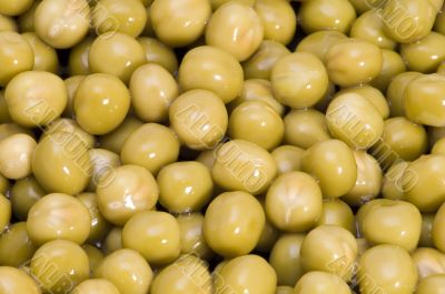 green peas close up