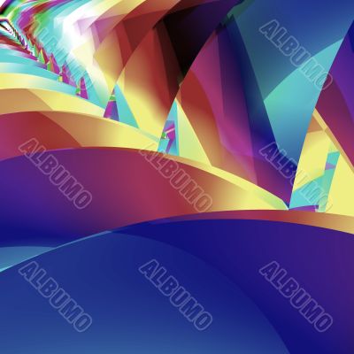 an abstract design