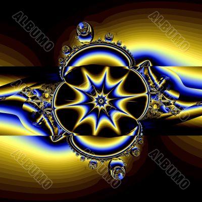 an abstract design