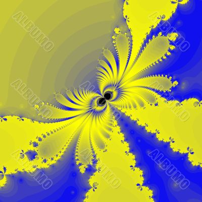 an abstract design