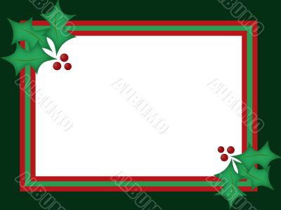 Holly Christmas Card Holly Christmas Card