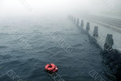 bad weather on the embankment