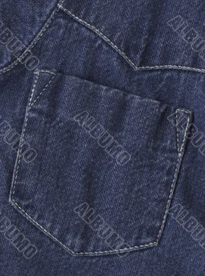 jeans jacket`s pocket