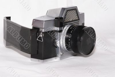 The old film photo camera The old film photo camera