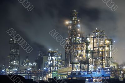 Big oil refinery