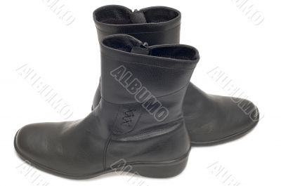 top boot on white