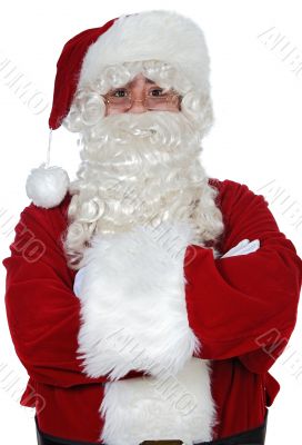 Santa Claus with arms crossed