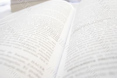 Opened book