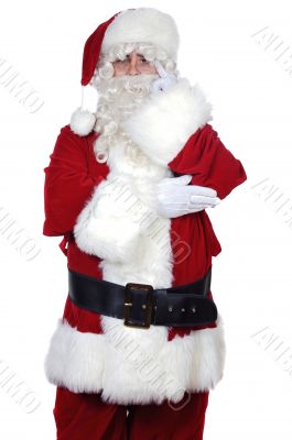 Santa Claus thoughtful