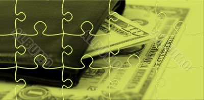 Black leather wallet