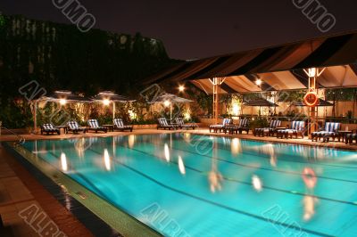 Swimming Pool at Night