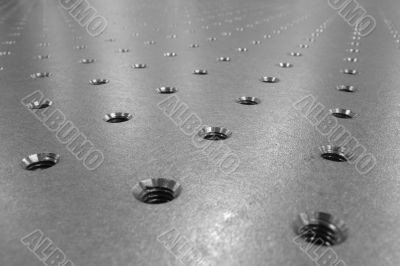 steel optical table background