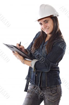 Attractive young engineer