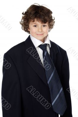 Boy in a suit