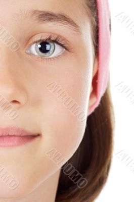 Half portrait of a girl