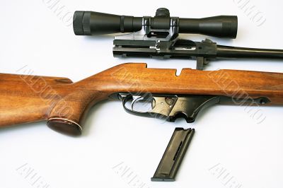 disassembled rifle disassembled rifle