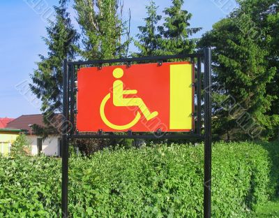 reserved only for disabled