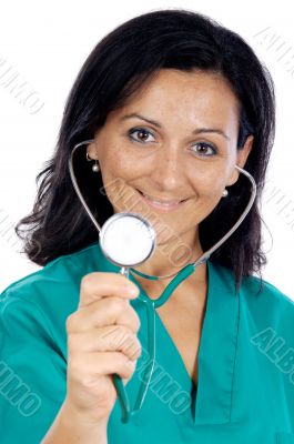 Attractive lady doctor