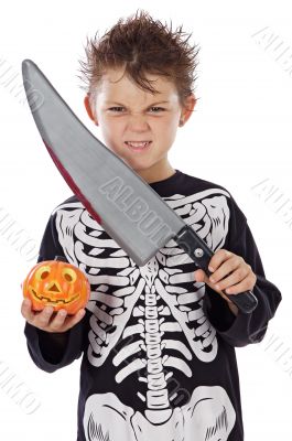 Boy in halloween