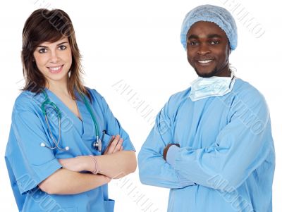 couple of young doctors