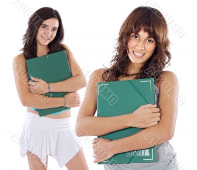 Two attractive students