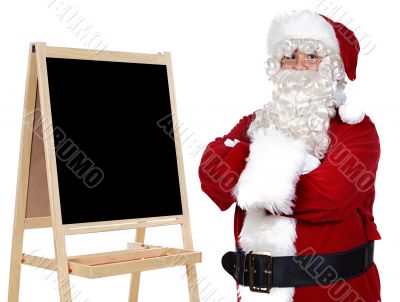 Santa Claus whit slate