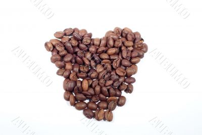 Coffee background: Close-up of a beans