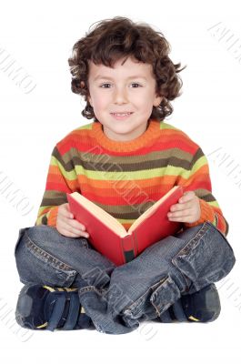 Adorable boy studying Adorable boy studying