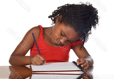 adorable girl studying adorable girl studying