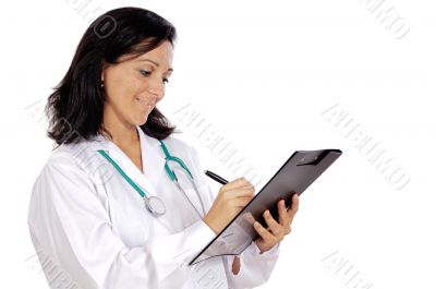 lady doctor writing lady doctor writing