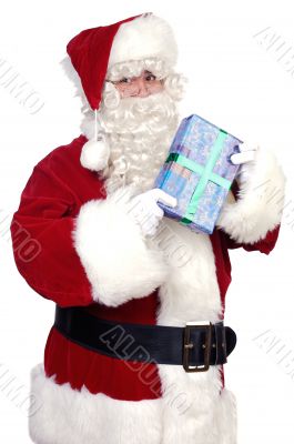 Santa Claus with a gift Santa Claus with a gift