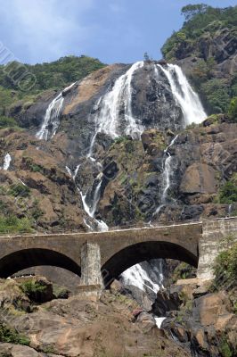 a beautiful waterfall