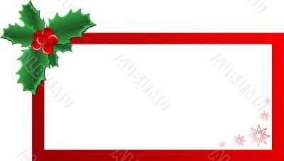 Christmas Holly banner