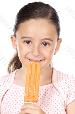Girl eating an ice cream