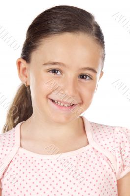 adorable girl smiling