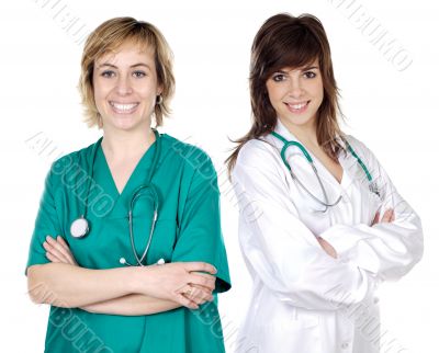 Two doctor women