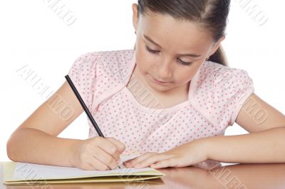 adorable girl studying adorable girl studying