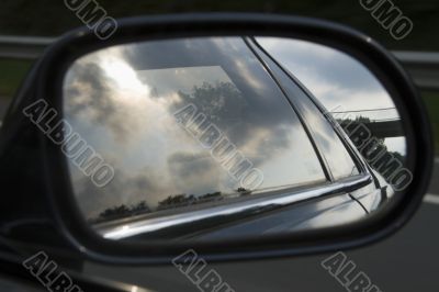 Clouds in the rear view Clouds in the rear view