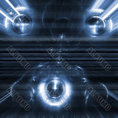 Blue light background